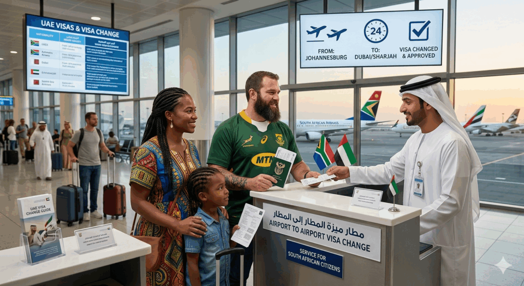 Airport to Airport Visa change